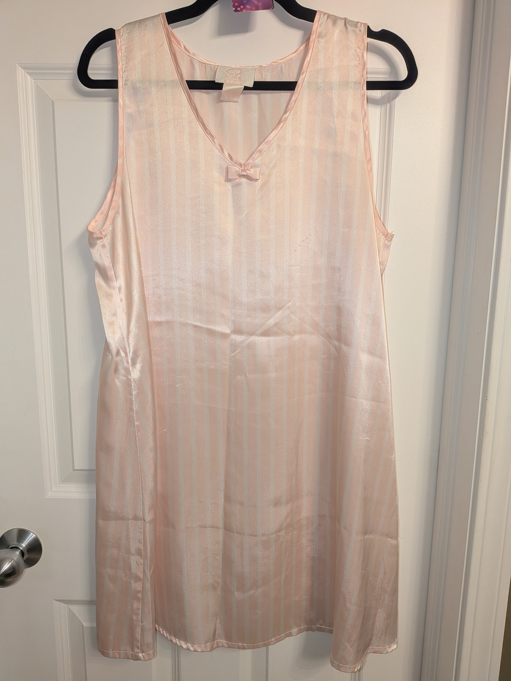Bali Satin Chemise Slip in Light Pink